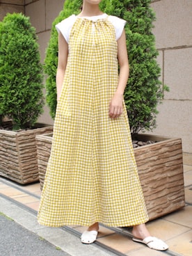 「MODE ROBE（モードローブ）のアイテム（ワンピース/ドレス）」を使った、MODEROBE.OFFICIALさん（レディース・165cm）の秋コーディネート