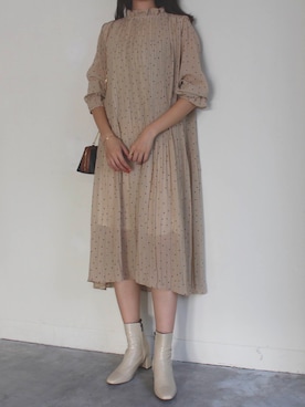 「日系极简」｜「アイテム（ブーツ）」を使った、MODEROBE.OFFICIALさん（レディース・165cm）の秋コーディネート