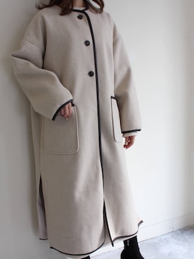 「MODE ROBE（モードローブ）のアイテム（その他アウター）」を使った、MODEROBE.OFFICIALさん（レディース・165cm）の秋コーディネート