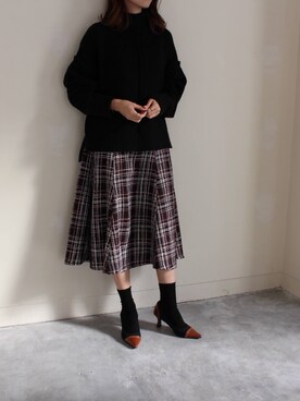 「MODE ROBE（モードローブ）のアイテム」を使った、MODEROBE.OFFICIALさん（レディース・165cm）の秋コーディネート