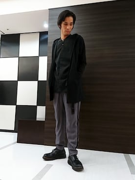 「アイテム（カーディガン/ボレロ）」を使った、tk.TAKEO KIKUCHI 小倉駅前アイム店さん（メンズ・185cm）の秋コーディネート