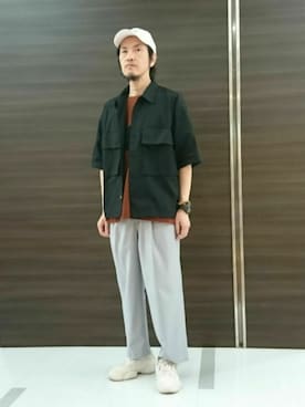 「tk.TAKEO KIKUCHI（ティーケータケオキクチ）のアイテム（その他パンツ）」を使った、tk.TAKEO KIKUCHI 小倉駅前アイム店さん（メンズ・173cm）の春コーディネート