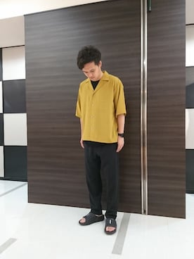 「tk.TAKEO KIKUCHI（ティーケータケオキクチ）のアイテム（その他パンツ）」を使った、tk.TAKEO KIKUCHI 小倉駅前アイム店さん（メンズ・175cm）の夏コーディネート