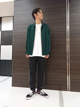 「アイテム（ブルゾン）」を使った、tk.TAKEO KIKUCHI 小倉駅前アイム店さん（メンズ・185cm）の秋コーディネート
