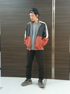「アイテム（ブルゾン、グレー系）」を使った、tk.TAKEO KIKUCHI 小倉駅前アイム店さん（メンズ・173cm）の冬コーディネート