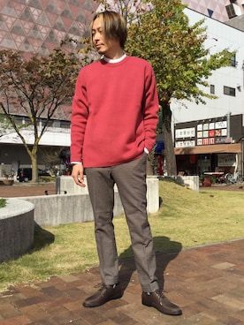 「tk.TAKEO KIKUCHI（ティーケータケオキクチ）のアイテム（シューズ）」を使った、tk.TAKEO KIKUCHI 小倉駅前アイム店さん（メンズ・185cm）の秋コーディネート