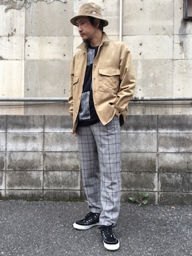 「tk.TAKEO KIKUCHI（ティーケータケオキクチ）のアイテム（帽子）」を使った、tk.TAKEO KIKUCHI 小倉駅前アイム店さん（メンズ・185cm）の秋コーディネート