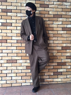 「アイテム（テーラードジャケット）」を使った、tk.TAKEO KIKUCHI 小倉駅前アイム店さん（メンズ・185cm）の秋コーディネート