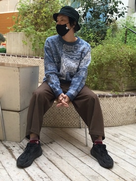 「tk.TAKEO KIKUCHI（ティーケータケオキクチ）のアイテム（その他パンツ）」を使った、tk.TAKEO KIKUCHI 小倉駅前アイム店さん（メンズ・185cm）の冬コーディネート