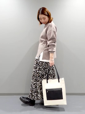 「tk.TAKEO KIKUCHI」｜tk.TAKEO KIKUCHI 小倉駅前アイム店さん（レディース・166cm）の冬コーディネート