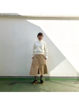 「Castaner（カスタニエール）のアイテム」を使った、カガヤさん（レディース・162cm）の冬コーディネート