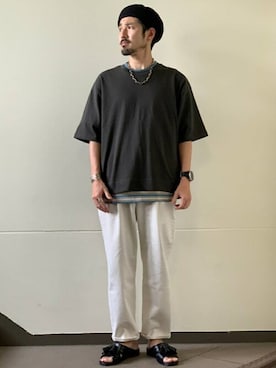 「BENCH（ベンチ）のアイテム」を使った、でーひーさん（メンズ・173cm）の夏コーディネート