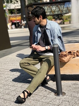 でーひーさん（メンズ・173cm）の春コーディネート