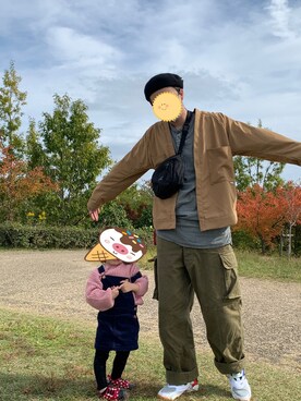 「BEAMS（ビームス）のアイテム（ハンチング/ベレー帽）」を使った、ttron(相互)さん（メンズ・180cm）の秋コーディネート