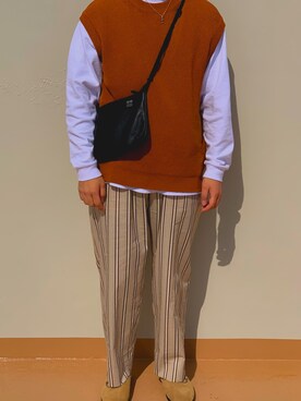 「20/80（テゥエンティーエイティー）のアイテム」を使った、pさん（メンズ・166cm）の春コーディネート