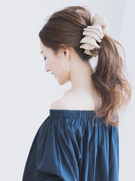 「AngeBloom」｜Ange Bloomさん（レディース・157cm）の冬コーディネート