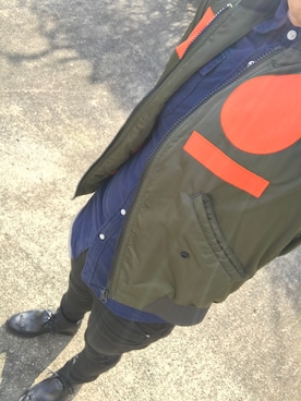 「G-STAR RAW（ジースターロゥ）のアイテム（ブルゾン）」を使った、tuvasa2001さん（メンズ・173cm）の冬コーディネート