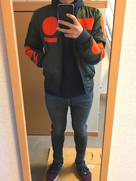 「G-STAR RAW（ジースターロゥ）のアイテム（ブルゾン）」を使った、tuvasa2001さん（メンズ・173cm）の秋コーディネート