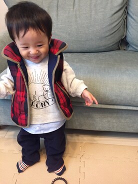 Ren☆さん（キッズ・70cm）の秋コーディネート