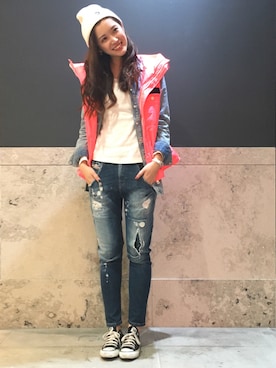 ナツミ@DIESEL岡山さん（レディース・161cm）の秋コーディネート