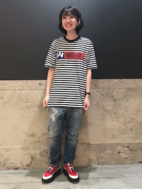 ナツミ@DIESEL岡山さん（レディース・161cm）の春コーディネート