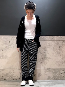 ナツミ@DIESEL岡山さん（レディース・162cm）の冬コーディネート