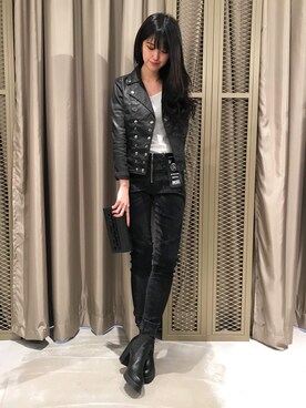 ナツミ@DIESEL岡山さん（レディース・162cm）の冬コーディネート