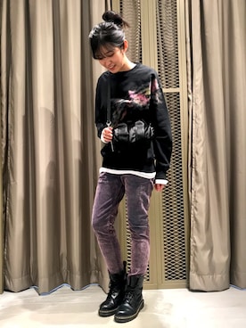 ナツミ@DIESEL岡山さん（レディース・162cm）の冬コーディネート