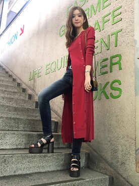 DIESELのワンピース/ドレスを使った「ロングカーディガン」の人気  