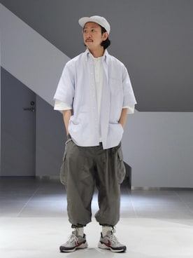 「EN ROUTE（アンルート）のアイテム（Tシャツ/カットソー）」を使った、YAGIさん（メンズ・180cm）の春コーディネート