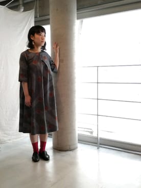 「bulle de savon（ビュルデサボン）のアイテム（ソックス/靴下）」を使った、bulle de savonさん（レディース・158cm）の夏コーディネート