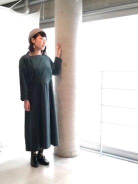 「kvell（ケベル）のアイテム（帽子）」を使った、bulle de savonさん（レディース・158cm）の夏コーディネート