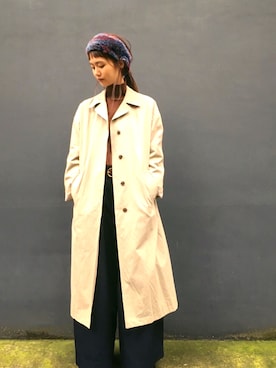 「yuni（ユニ　）のアイテム（その他アウター）」を使った、bulle de savonさん（レディース・158cm）の秋コーディネート