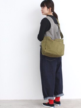 「bulle de savon（ビュルデサボン）のアイテム（ソックス/靴下）」を使った、bulle de savonさん（レディース・158cm）の冬コーディネート