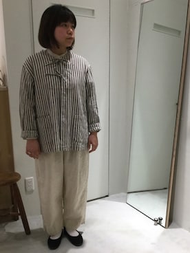 「ゆるコーデ」｜「アイテム（テーラードジャケット、その他）」を使った、bulle de savonさん（レディース・158cm）の冬コーディネート