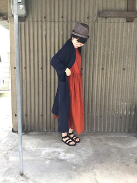 「yuni（ユニ　）のアイテム（その他アウター）」を使った、bulle de savonさん（レディース・162cm）の夏コーディネート