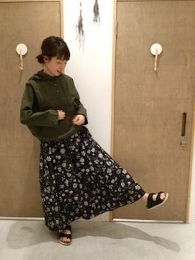 「yuni」｜「アイテム（ブルゾン）」を使った、bulle de savonさん（レディース・158cm）の夏コーディネート