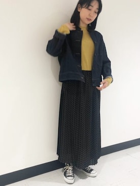 「yuni（ユニ　）のアイテム（ブルゾン）」を使った、bulle de savonさん（レディース・158cm）の冬コーディネート