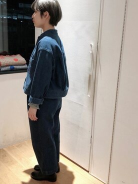 「yuni（ユニ　）のアイテム（ブルゾン）」を使った、bulle de savonさん（レディース・158cm）の冬コーディネート