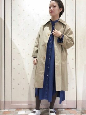 「yuni（ユニ　）のアイテム（その他アウター）」を使った、bulle de savonさん（レディース・158cm）の冬コーディネート