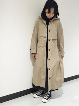 「yuni（ユニ　）のアイテム（その他アウター）」を使った、bulle de savonさん（レディース・158cm）の冬コーディネート
