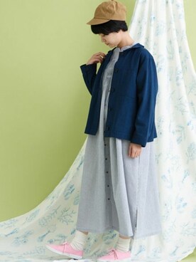 「bulle de savon（ビュルデサボン）のアイテム（ソックス/靴下）」を使った、bulle de savonさん（レディース・158cm）の冬コーディネート