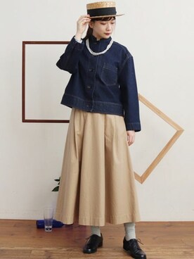 「yuni（ユニ　）のアイテム（ブルゾン）」を使った、bulle de savonさん（レディース・158cm）の冬コーディネート
