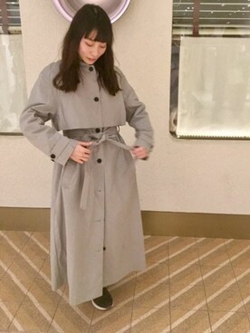 「yuni（ユニ　）のアイテム（その他アウター）」を使った、bulle de savonさん（レディース・158cm）の冬コーディネート