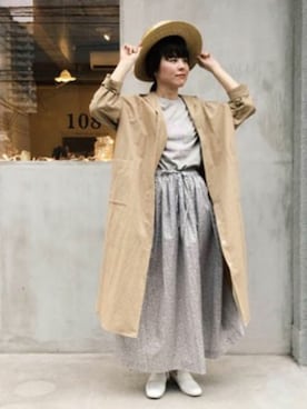 「Lene（レネ）のアイテム」を使った、bulle de savonさん（レディース・158cm）の春コーディネート