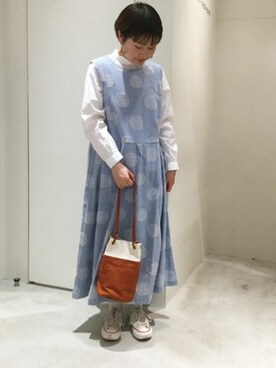 「Lene（レネ）のアイテム」を使った、bulle de savonさん（レディース・158cm）の春コーディネート