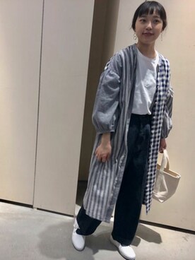 「Lene（レネ）のアイテム」を使った、bulle de savonさん（レディース・158cm）の春コーディネート