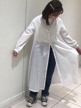 「Lene（レネ）のアイテム」を使った、bulle de savonさん（レディース・158cm）の春コーディネート