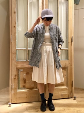 「Lene（レネ）のアイテム」を使った、bulle de savonさん（レディース・158cm）の春コーディネート