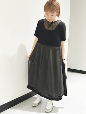 「Lene（レネ）のアイテム」を使った、bulle de savonさん（レディース・158cm）の夏コーディネート